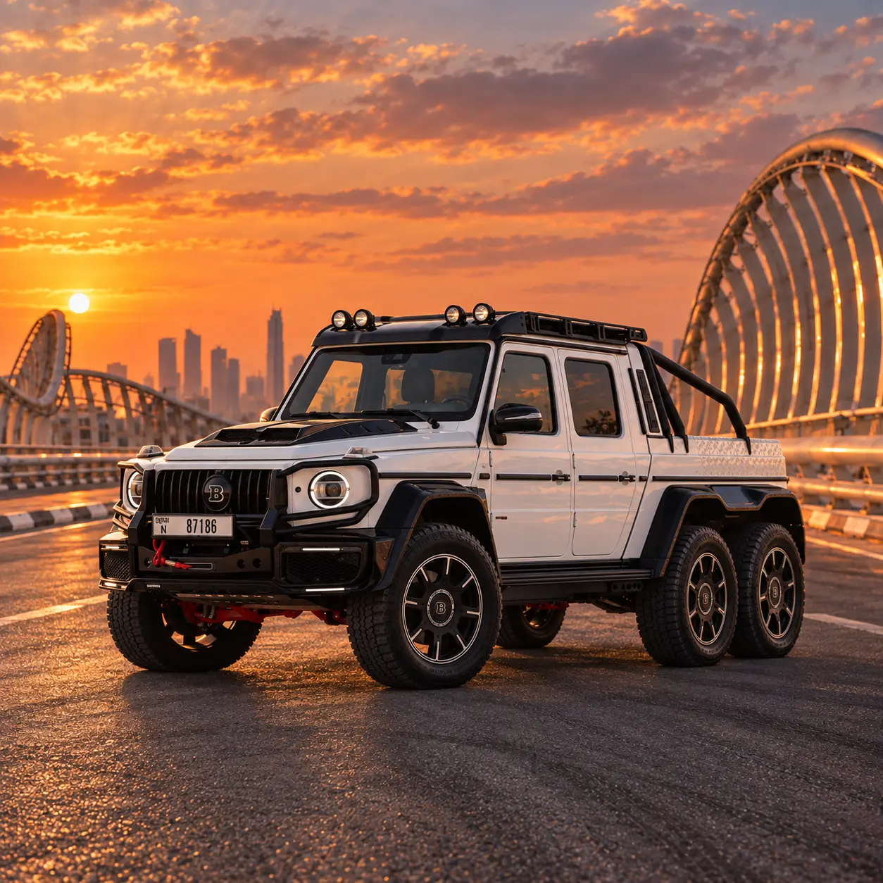Mercedes Brabus XLP 800 6x6 Adventure rental in Dubai
