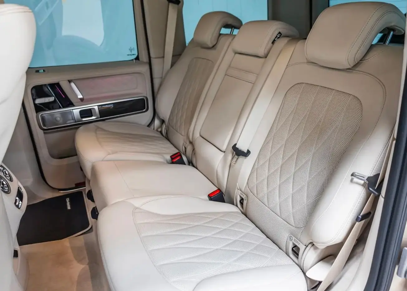 Beige Mercedes G63 Rental Dubai