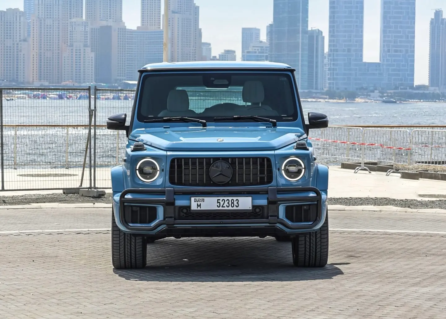 Blue Mercedes G63 Rental Dubai