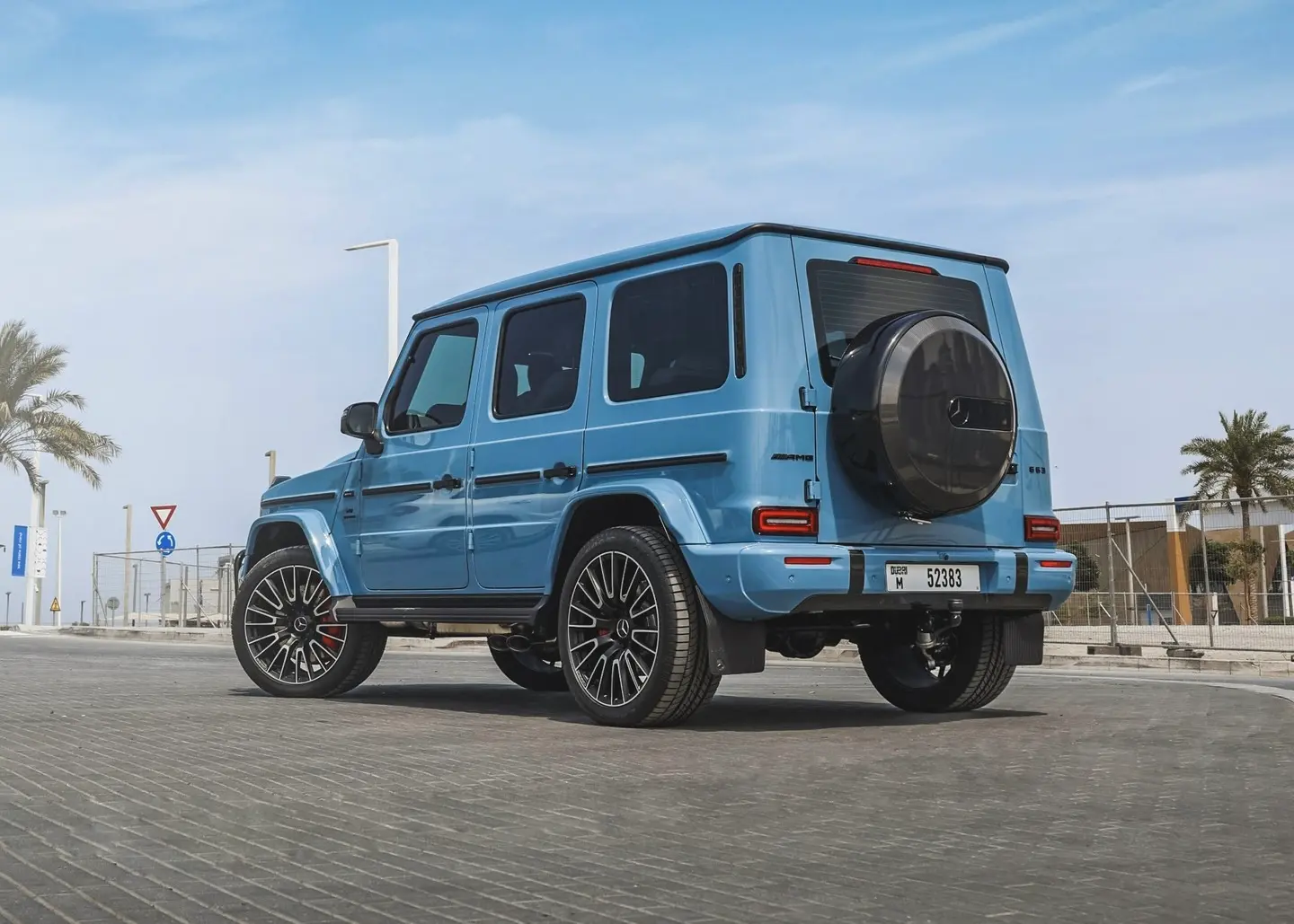Blue Mercedes G63 Rental Dubai