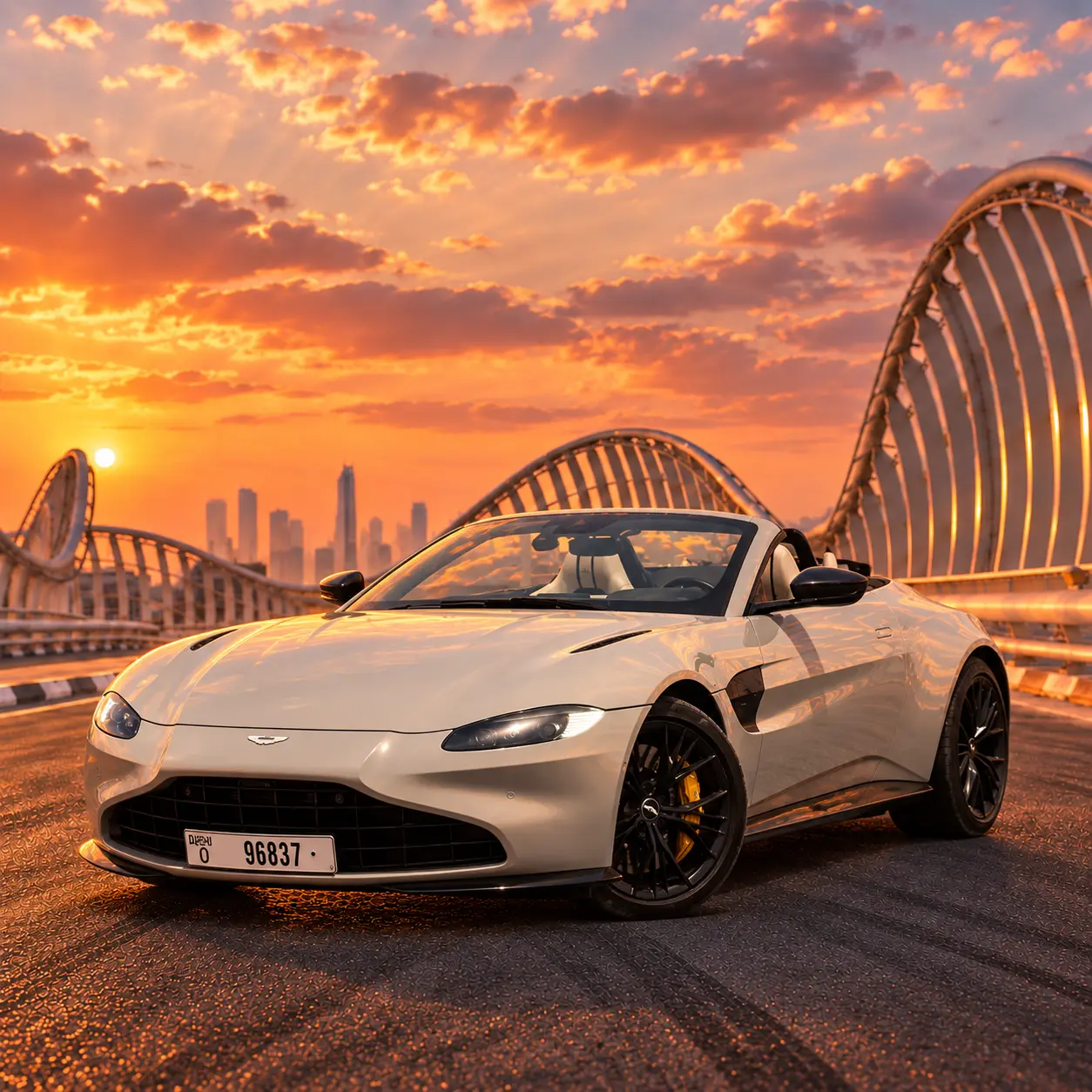 Aston Martin Vantage Roadster rental in Dubai