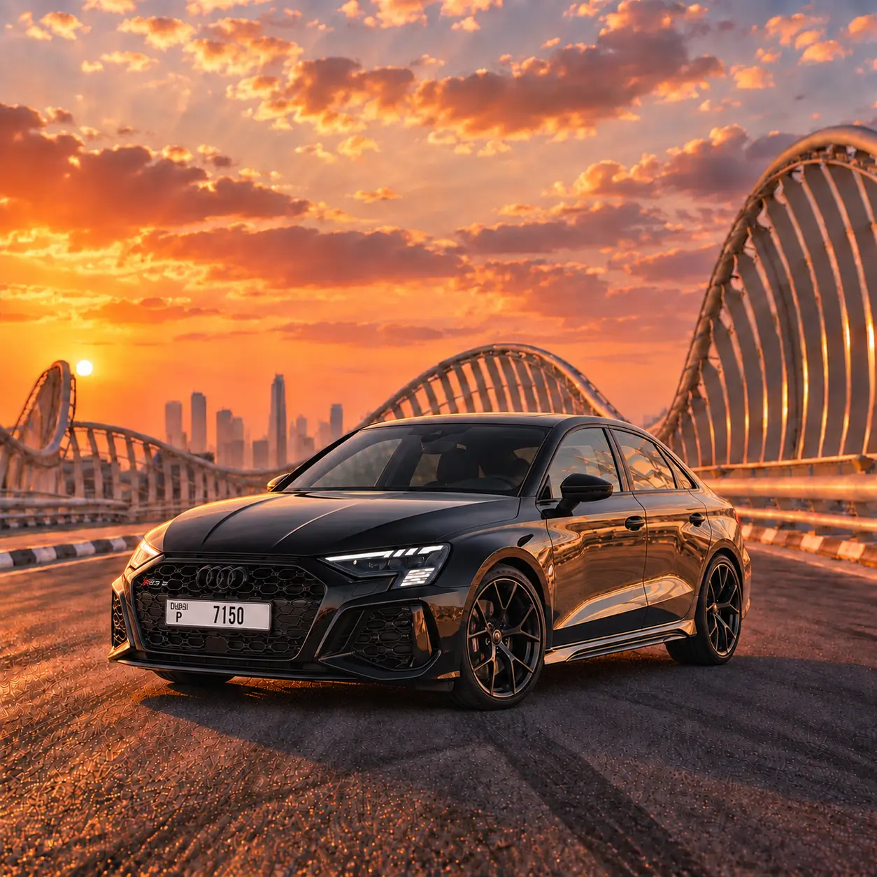 Audi RS3 rental in Dubai