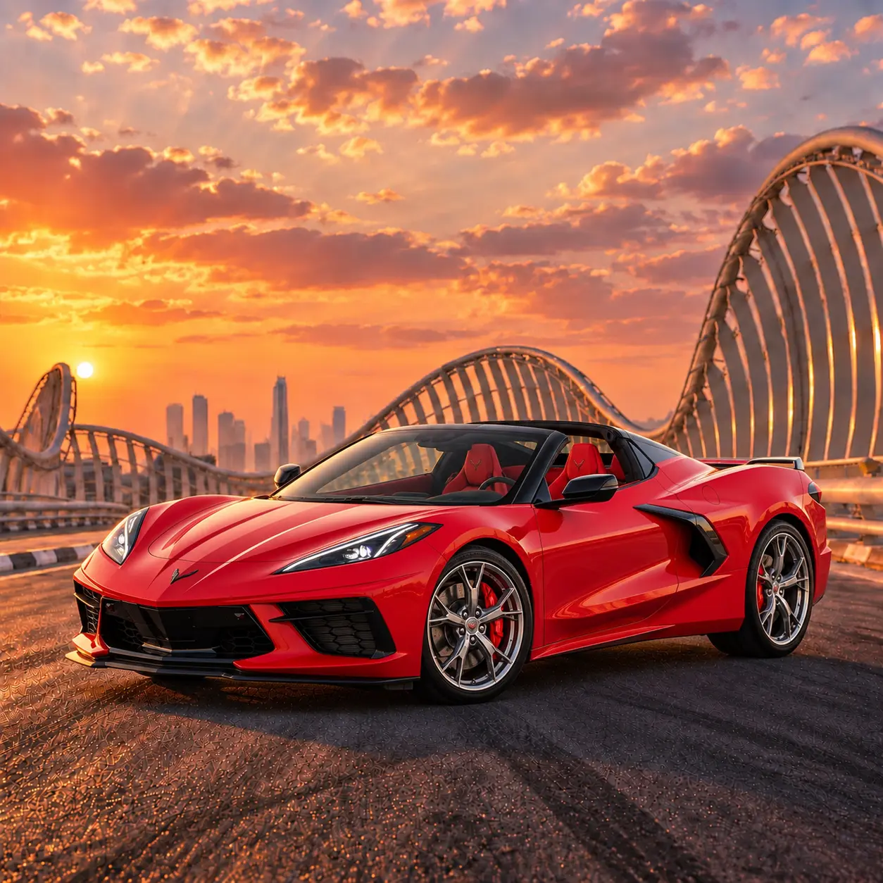 Corvette C8 rental in Dubai