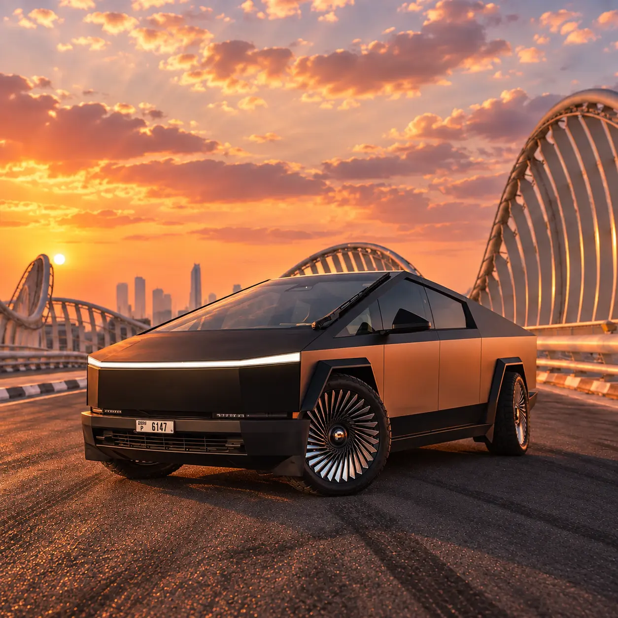 Tesla Cyberbeast rental in Dubai