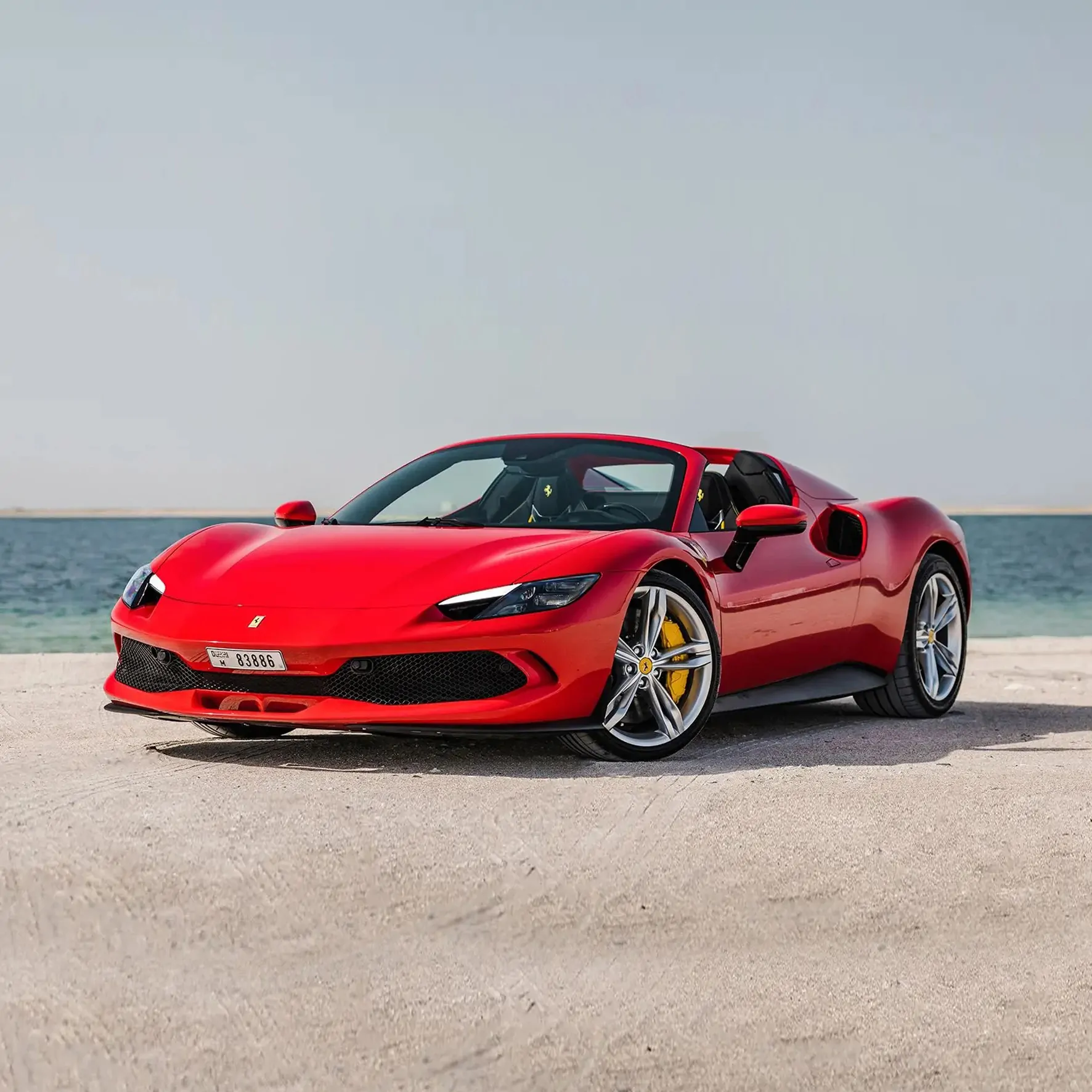 Ferrari 296 GTS Red Rental in Dubai