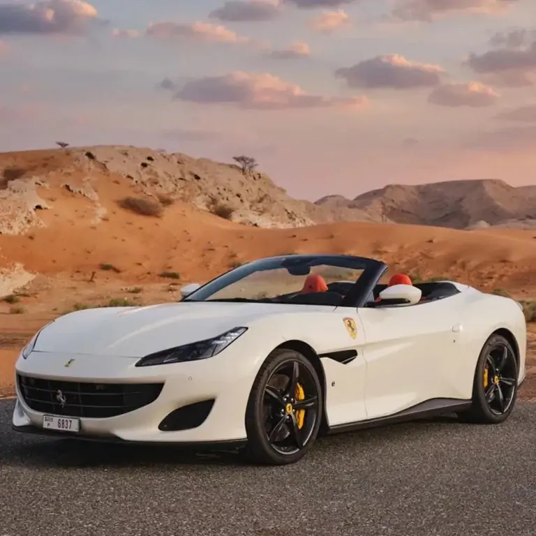 Ferrari Portofino White Rental in Dubai