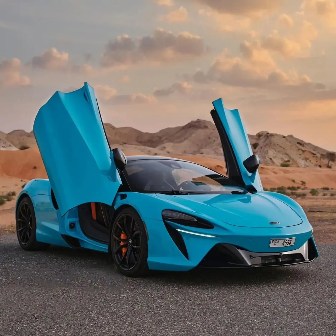 McLaren Artura Blue rental in Dubai