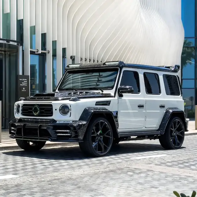 Mercedes Mansory G63 P820 · Mansory P820 · White rental in Dubai