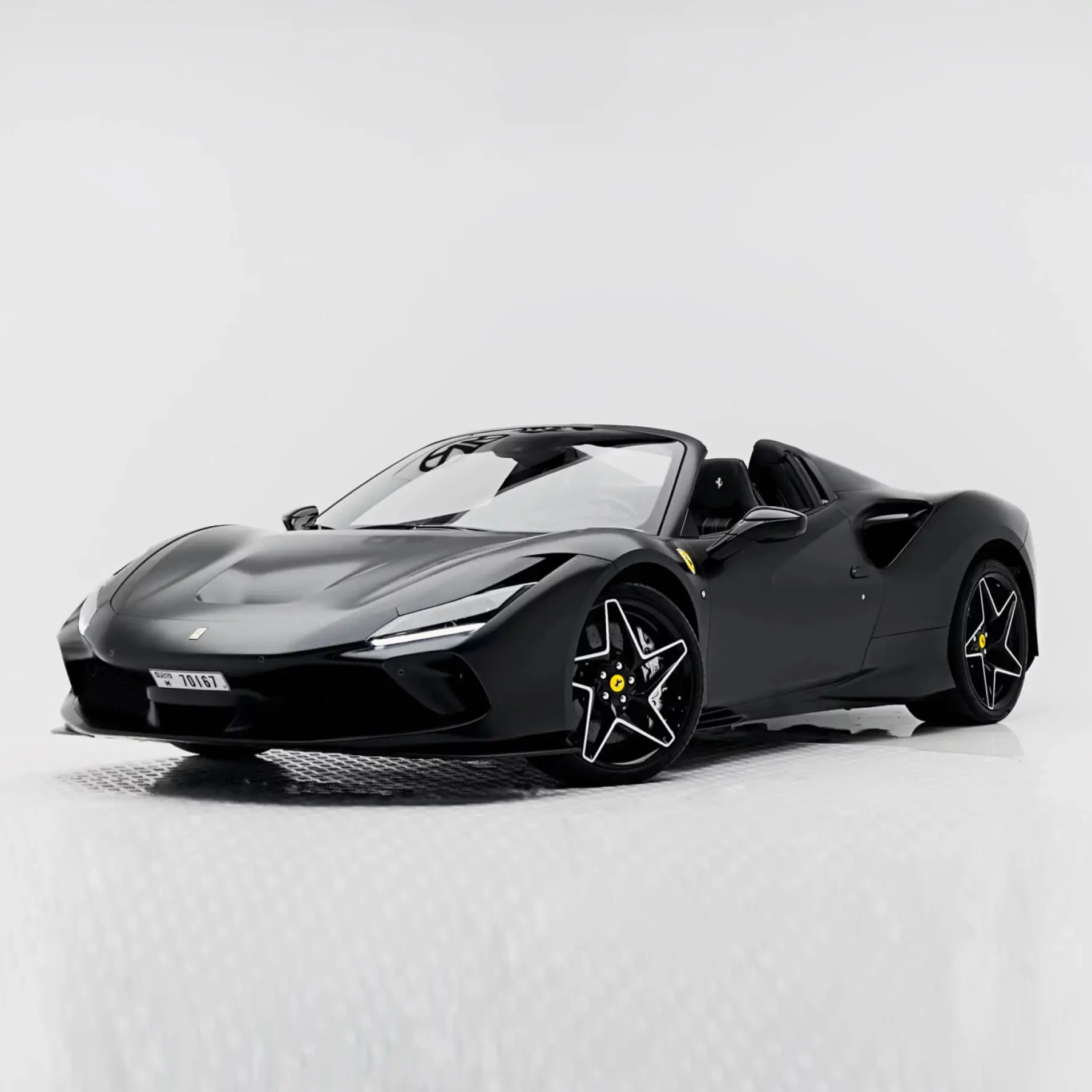 Ferrari F8 Spider Black Rental in Dubai