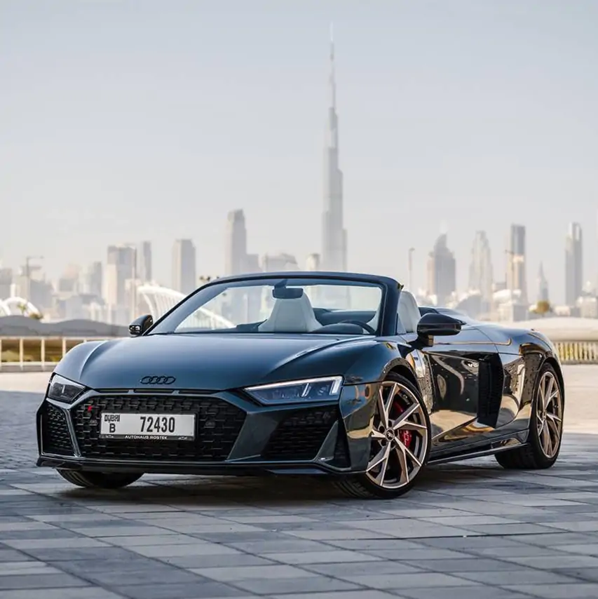 Audi R8 Spyder rental in Dubai
