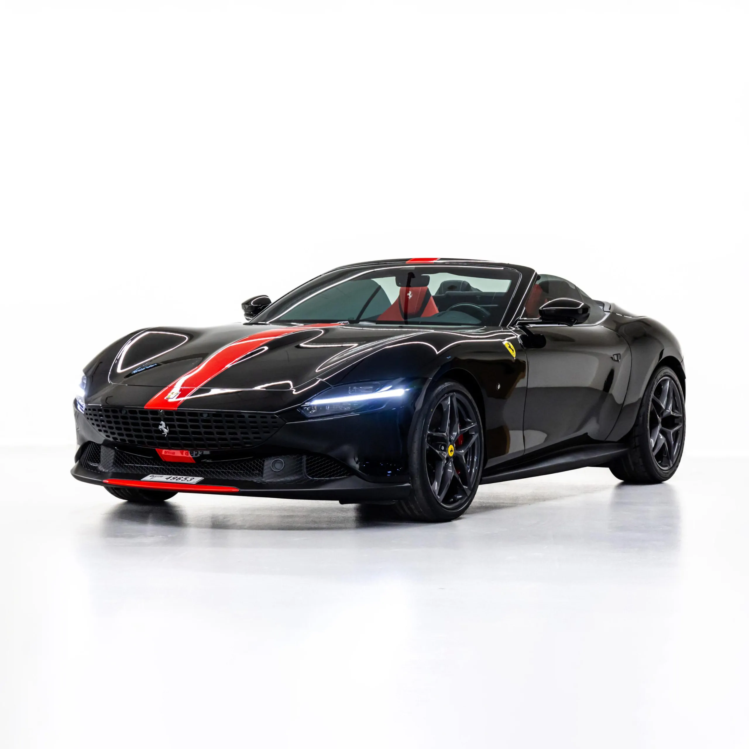 Ferrari Roma Spider Black Rental in Dubai