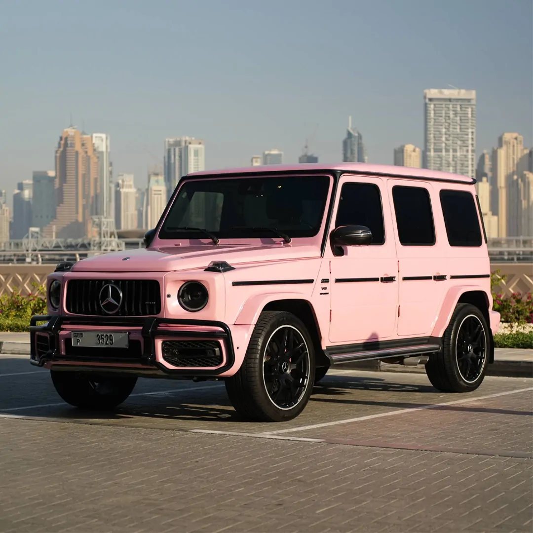Mercedes-AMG G63 · AMG · Pink rental in Dubai
