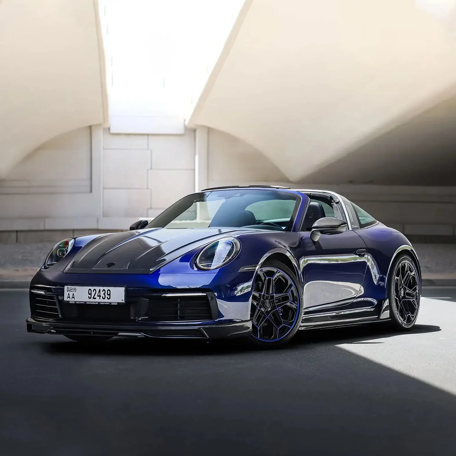 Rent Porsche 911 Targa TechArt in Dubai